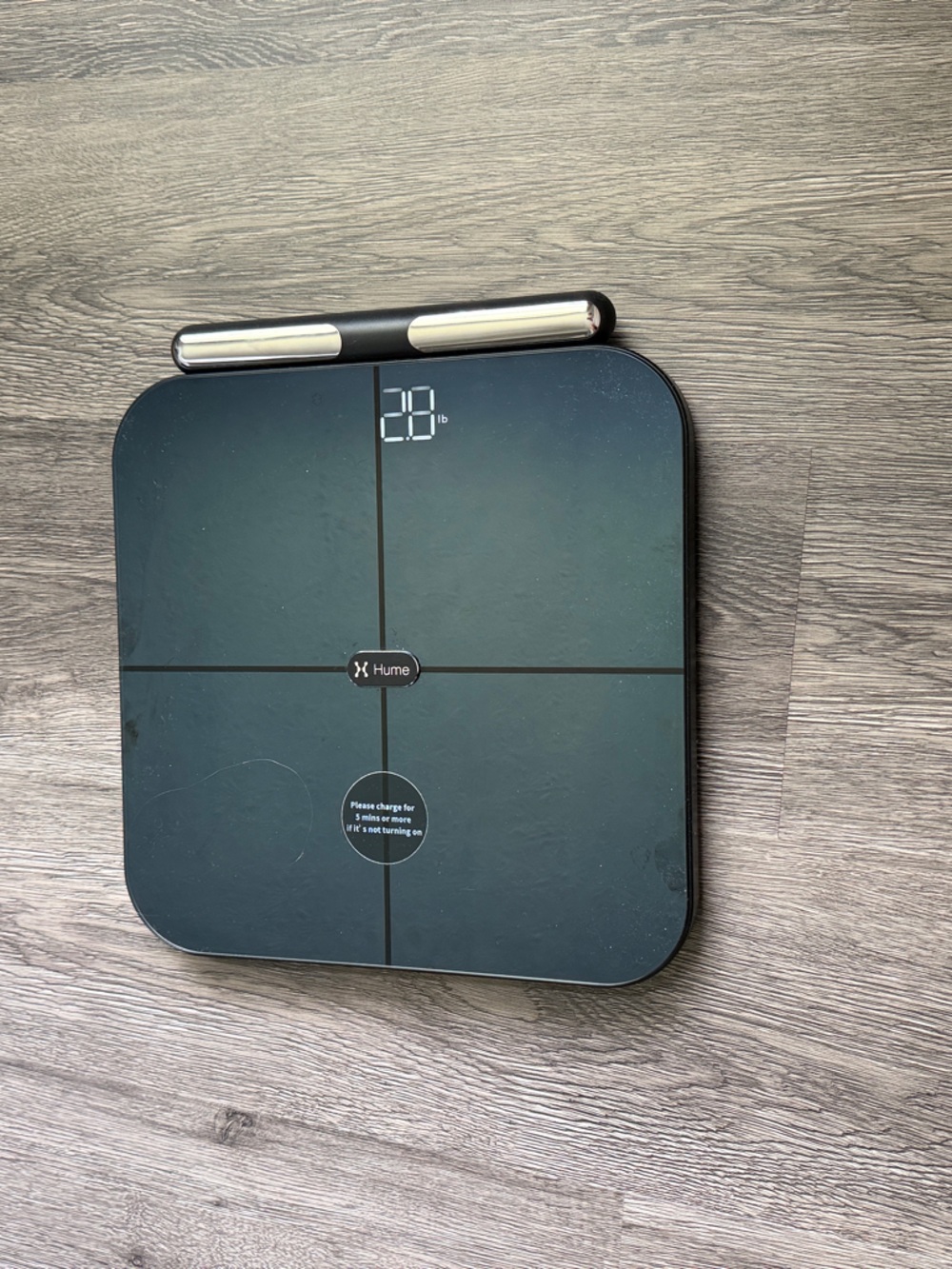 Black Digital Body Scale – Sleek Glass Design Hume Health